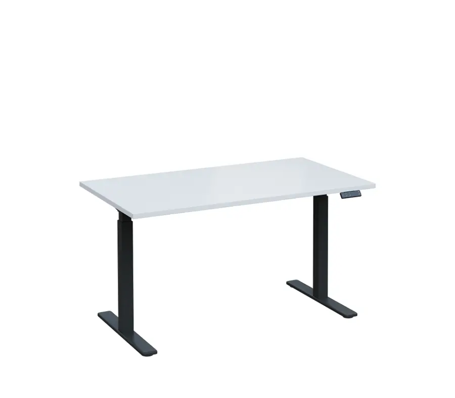 VSS 140/80 výškově stavitelný stůl, podnož antracitový lak, bílá