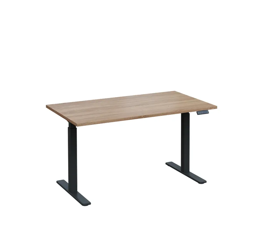 VSS 140/80 výškově stavitelný stůl, podnož antracitový lak, dub bardolino