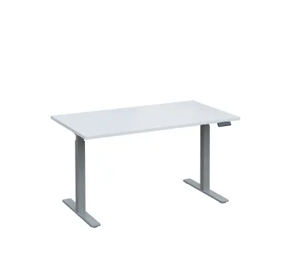 VSS 140/80 výškově stavitelný stůl, podnož stříbrný lak, bílá