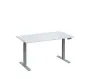 VSS 140/80 výškově stavitelný stůl, podnož stříbrný lak, bílá