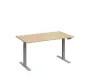 VSS 140/80 výškově stavitelný stůl, podnož stříbrný lak, bříza irská