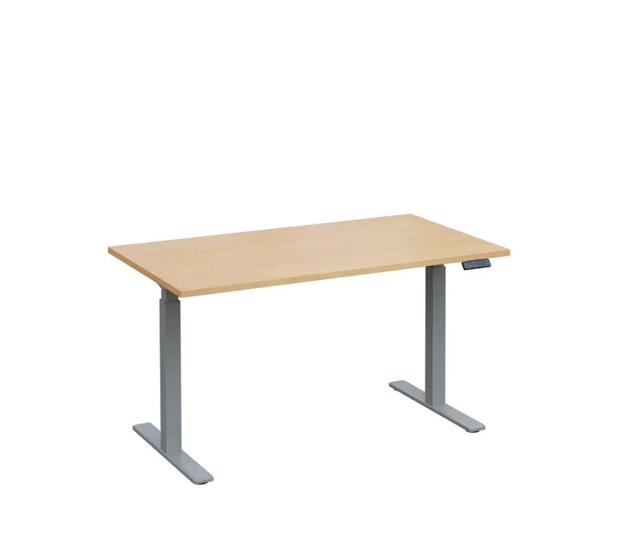 VSS 140/80 výškově stavitelný stůl, podnož stříbrný lak, bříza irská