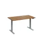 VSS 140/80 výškově stavitelný stůl, podnož stříbrný lak, ořech světlý