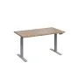 VSS 140/80 výškově stavitelný stůl, podnož stříbrný lak, dub bardolino