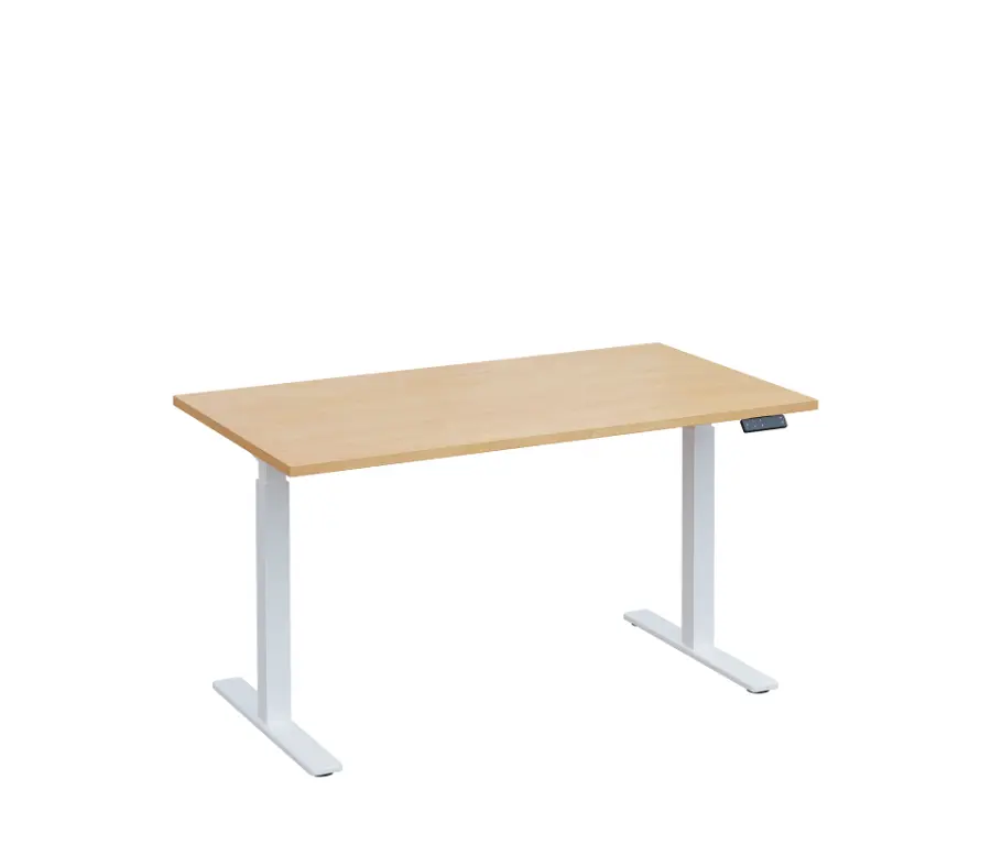 VSS 140/80 výškově stavitelný stůl, podnož bílý lak, bříza irská