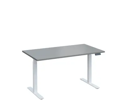 VSS 140/80 výškově stavitelný stůl, podnož bílý lak, šedá