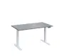 VSS 140/80 výškově stavitelný stůl, podnož bílý lak, šedá
