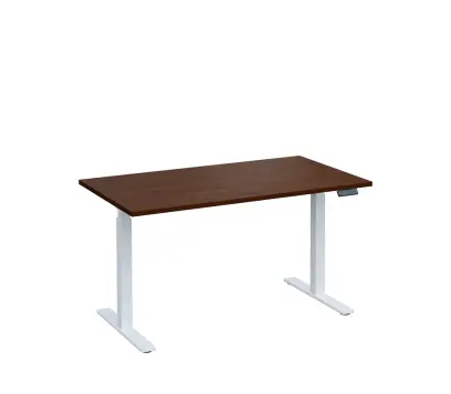 VSS 140/80 výškově stavitelný stůl, podnož bílý lak, ořech královský