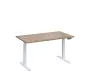 VSS 140/80 výškově stavitelný stůl, podnož bílý lak, dub bardolino