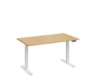 VSS 140/80 výškově stavitelný stůl, podnož bílý lak, javor horský