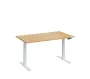 VSS 140/80 výškově stavitelný stůl, podnož bílý lak, javor horský