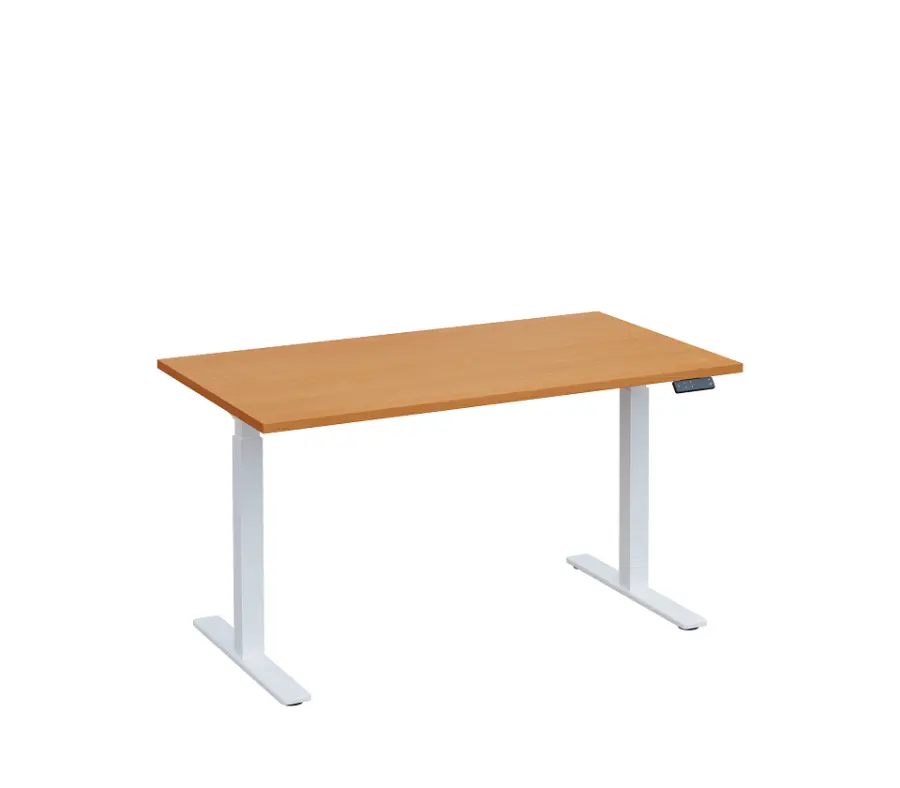 VSS 140/80 výškově stavitelný stůl, podnož bílý lak, buk Royal