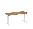 VSS 160/70 výškově stavitelný stůl, podnož bílý lak, ořech světlý