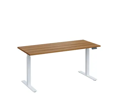 VSS 160/70 výškově stavitelný stůl, podnož bílý lak, ořech světlý