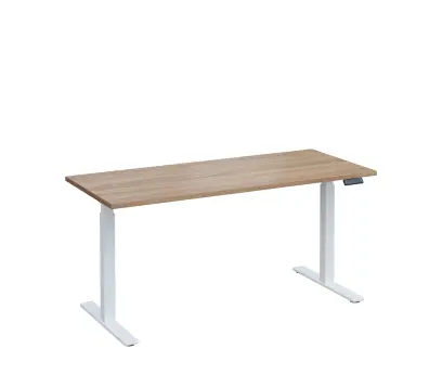 VSS 160/70 výškově stavitelný stůl, podnož bílý lak, dub bardolino