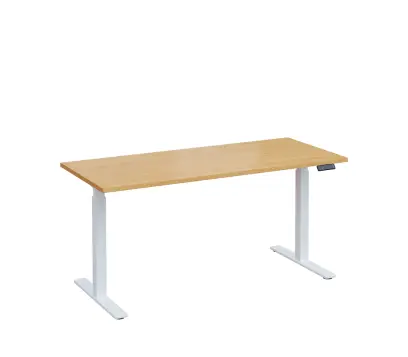 VSS 160/70 výškově stavitelný stůl, podnož bílý lak, javor horský