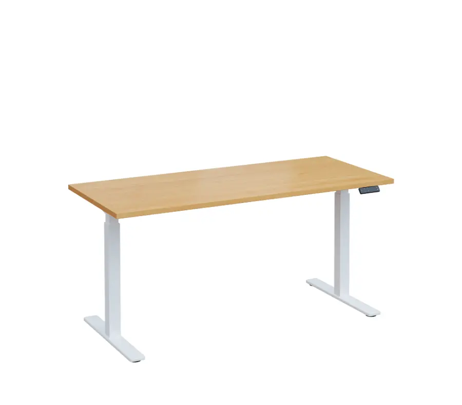 VSS 160/70 výškově stavitelný stůl, podnož bílý lak, javor horský