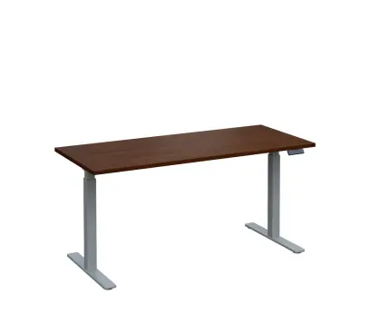 VSS 160/70 výškově stavitelný stůl, podnož stříbrný lak, ořech královský