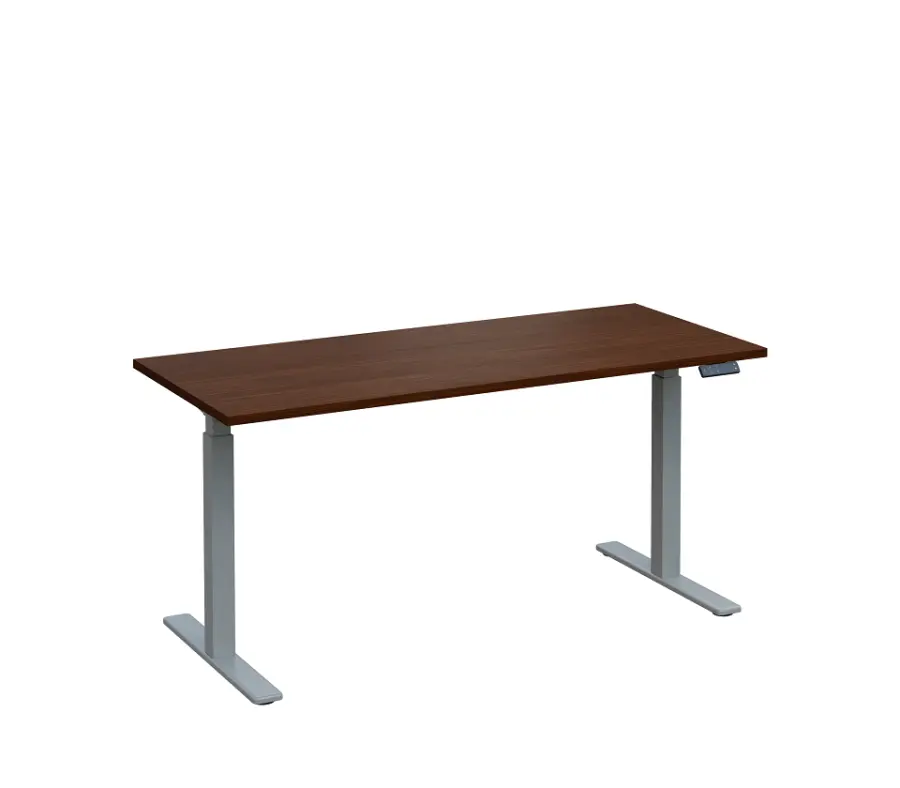 VSS 160/70 výškově stavitelný stůl, podnož stříbrný lak, ořech královský