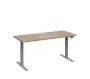 VSS 160/70 výškově stavitelný stůl, podnož stříbrný lak, dub bardolino