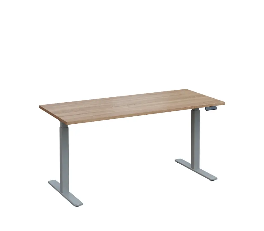 VSS 160/70 výškově stavitelný stůl, podnož stříbrný lak, dub bardolino