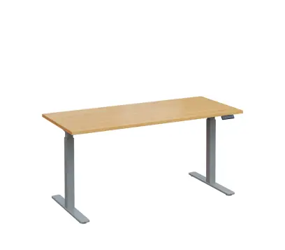 VSS 160/70 výškově stavitelný stůl, podnož stříbrný lak, javor horský