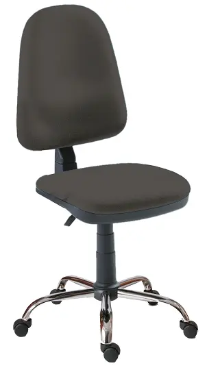 1080/MEK CR židle kancelářská, kříž chrom, látka DO DORA D 05 - látka šedá