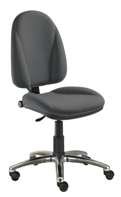 444/MEK CR židle kancelářská, látka SUE, kříž chrom SUE S 24 - látka tmavě šedá