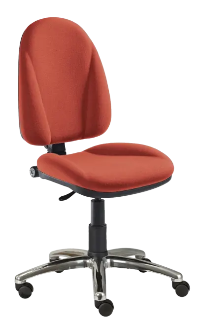 444/MEK CR židle kancelářská, látka SUE, kříž chrom SUE S 1447 - látka lososová