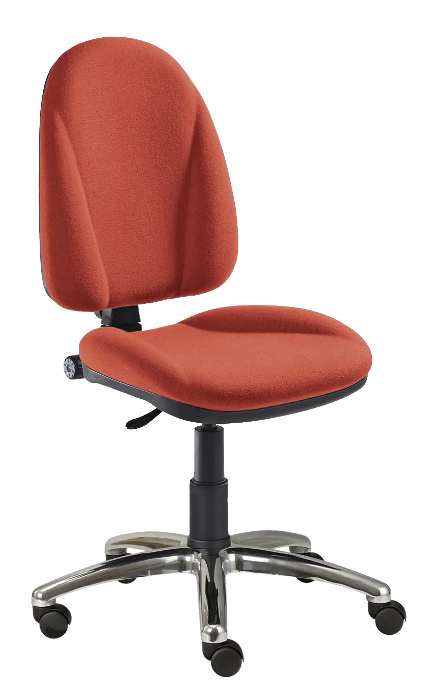 444/MEK CR židle kancelářská, látka SUE, kříž chrom SUE S 1447 - látka lososová