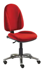 444/MEK CR židle kancelářská, látka SUE, kříž chrom SUE S 2 - látka červená
