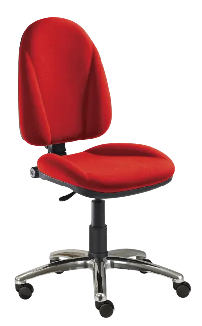 444/MEK CR židle kancelářská, látka SUE, kříž chrom SUE S 2 - látka červená