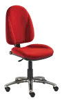 444/MEK CR židle kancelářská, látka SUE, kříž chrom SUE S 2 - látka červená