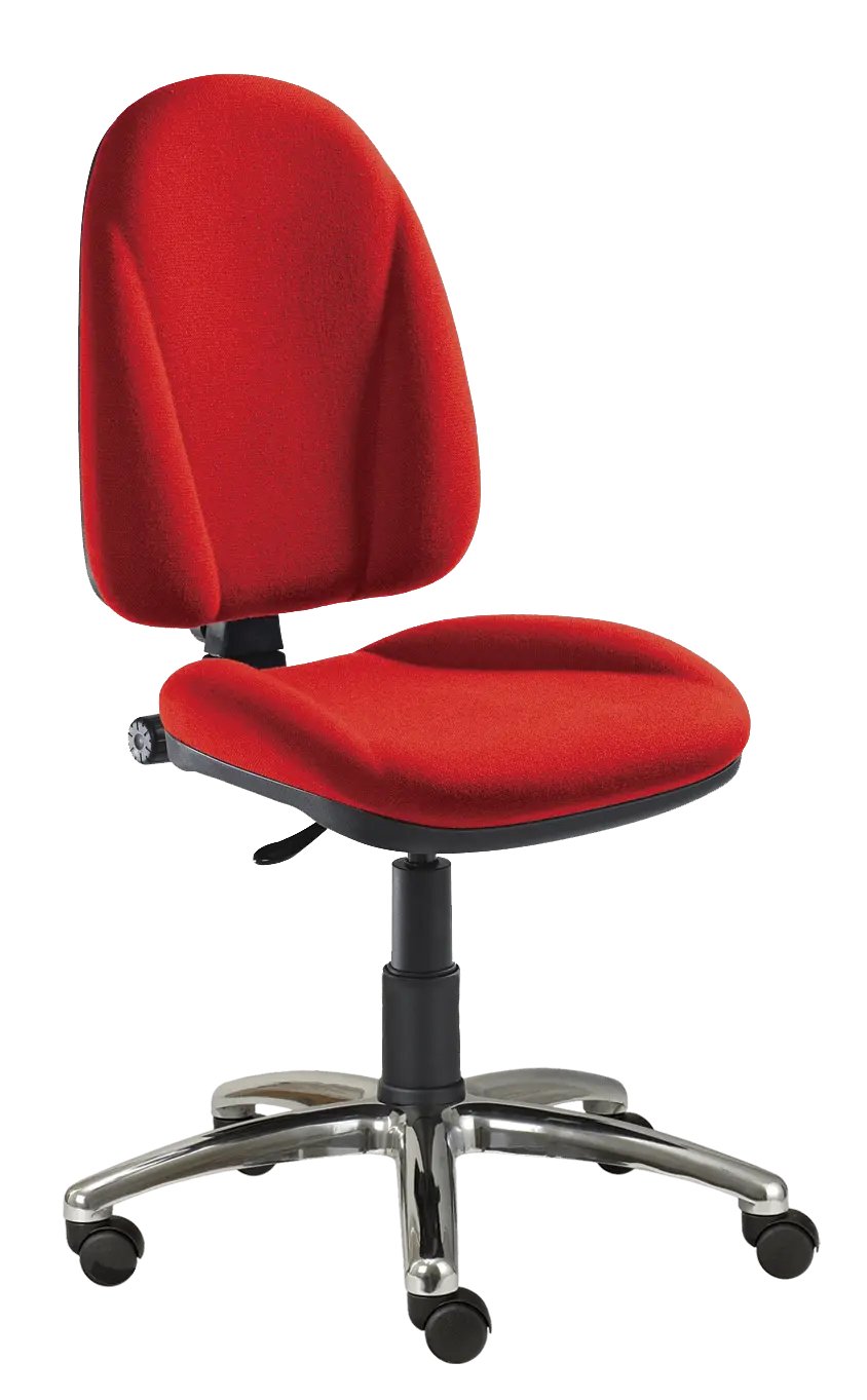 444/MEK CR židle kancelářská, látka SUE, kříž chrom SUE S 2 - látka červená