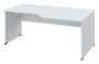 EZL 18 - 188 stůl kancelářský, rohový, pravý, dřevěná podnož, deska 18 mm, široký 1800 mm, bílá