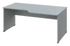 EZL 28 - 188 stůl kancelářský, rohový, pravý, dřevěná podnož, deska 25 mm, široký 1800 mm, šedá