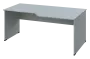 EZL 28 - 188 stůl kancelářský, rohový, pravý, dřevěná podnož, deska 25 mm, široký 1800 mm, šedá