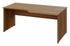 EZL 28 - 188 stůl kancelářský, rohový, pravý, dřevěná podnož, deska 25 mm, široký 1800 mm, ořech svě