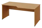 EZL 28 - 188 stůl kancelářský, rohový, pravý, dřevěná podnož, deska 25 mm, široký 1800 mm, buk Royal