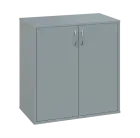 OV 2 - 8D kancelářská skříň, 2-dveřová, 750x800x400, šedá