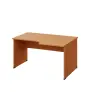LR 28 - 146 stůl kancelářský, rohový, pravý, dřevěná podnož, deska 25 mm, široký 1400 mm, buk Royal