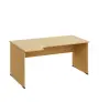 LR 28 - 164 stůl kancelářský, rohový, levý, dřevěná podnož, deska 25 mm, široký 1600 mm, javor horský