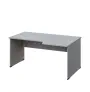 LR 28 - 166 stůl kancelářský, rohový, pravý, dřevěná podnož, deska 25 mm, široký 1600 mm, šedá