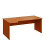 LR 28 - 184 stůl kancelářský, rohový, levý, dřevěná podnož, deska 25 mm, široký 1800 mm, třešeň šumavská