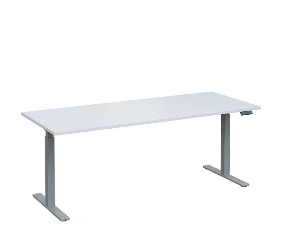 VSS 200/80 výškově stavitelný stůl, podnož stříbrný lak, bílá