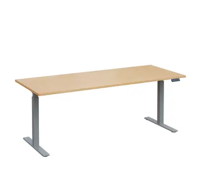 VSS 200/80 výškově stavitelný stůl, podnož stříbrný lak, bříza irská