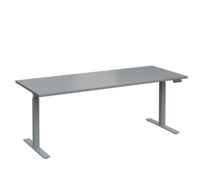 VSS 200/80 výškově stavitelný stůl, podnož stříbrný lak, šedá