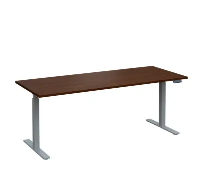 VSS 200/80 výškově stavitelný stůl, podnož stříbrný lak, ořech královský