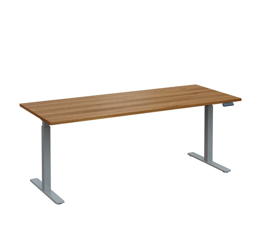 VSS 200/80 výškově stavitelný stůl, podnož stříbrný lak, ořech světlý