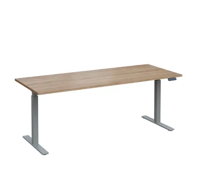 VSS 200/80 výškově stavitelný stůl, podnož stříbrný lak, dub bardolino